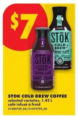 No Frills STOK COLD BREW COFFEE offer
