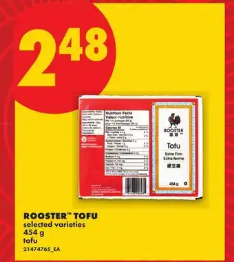 No Frills ROOSTER TOFU offer