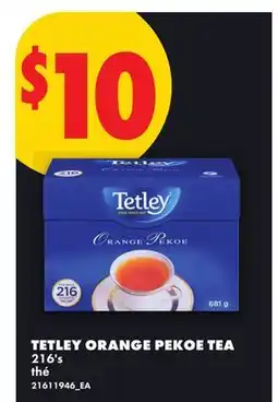 No Frills TETLEY ORANGE PEKOE TEA, 216'S offer