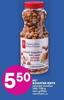 No Frills PC ROASTED NUTS, 200/700 G offer