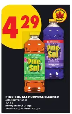 No Frills PINE-SOL ALL PURPOSE CLEANER offer