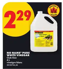 No Frills NO NAME PURE WHITE VINEGAR offer