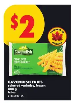 No Frills CAVENDISH FRIES offer