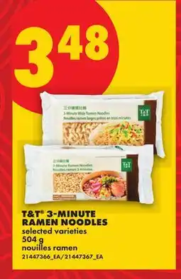 No Frills T&T 3-MINUTE RAMEN NOODLES offer