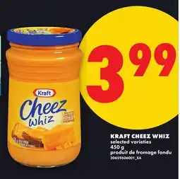 No Frills KRAFT CHEEZ WHIZ offer