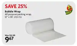 Home Hardware Bubble Wrap offer