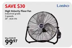 Home Hardware High Velocity Floor Fan offer