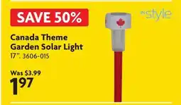 Home Hardware Canada Theme Garden Solar Light offer