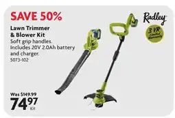 Home Hardware Lawn Trimmer & Blower Kit offer