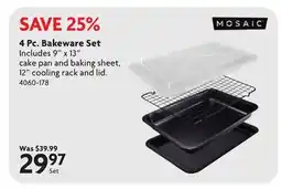 Home Hardware 4 Pc. Bakeware Set offer