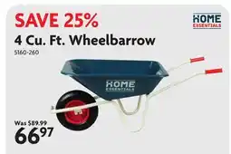 Home Hardware 4 Cu. Ft. Wheelbarrow offer