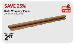 Home Hardware Kraft Wrapping Paper offer