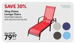 Home Hardware Sling Chaise Lounge Chairs offer