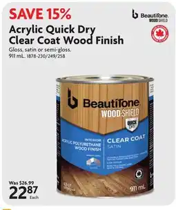 Home Hardware Acrylic Quick Dry Clear Coat Wood Finish offer