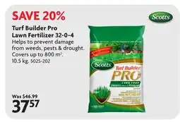 Home Hardware Turf Builder Pro Lawn Fertilizer offer