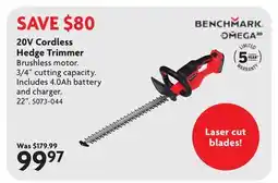 Home Hardware 20V Cordless Hedge Trimmer offer