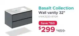 Bath Depot Basalt Collection Wall vanity 32 offer