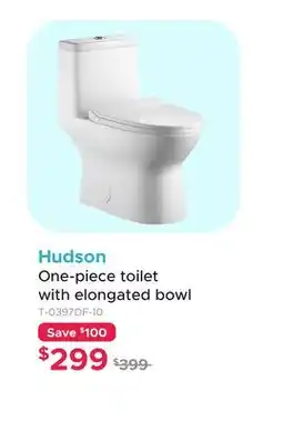 Bath Depot Hudson One-piece toilet with elongated bowl offer