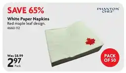 Home Hardware White Paper Napkins offer