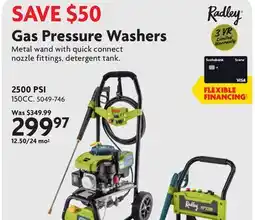 Home Hardware 2500 PSI Gas Pressure Washers offer