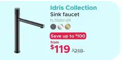 Bath Depot Idris Collection Sink faucet offer