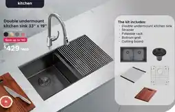 Bath Depot Double undermount kitchen sink 33 x 19 offer