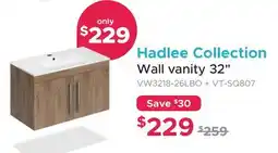 Bath Depot Hadlee Collection Wall vanity 32 offer