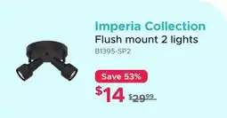 Bath Depot Imperia Collection Flush mount 2 lights offer