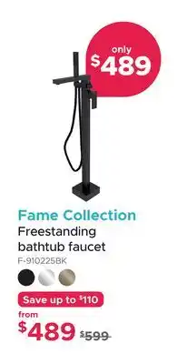 Bath Depot Fame Collection Freestanding bathtub faucet offer