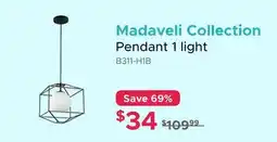 Bath Depot Madaveli Collection Pendant 1 light offer
