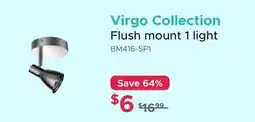 Bath Depot Virgo Collection Flush mount 1 light offer
