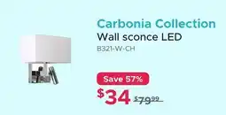 Bath Depot Carbonia Collection Wall sconce LED offer