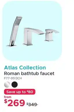 Bath Depot Atlas Collection Roman bathtub faucet offer