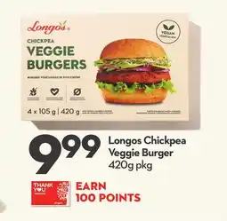 Longo's Chickpea Veggie Burger offer