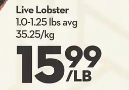 Longo's Live Lobster offer