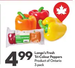 Longo's Fresh Tri-Colour Peppers offer