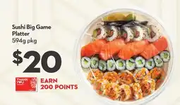 Longo's Sushi Big Game Platter offer