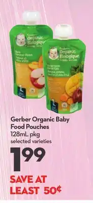Longo's Organic Baby Food Pouches offer
