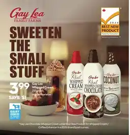 Longo's Whipped Cream offer