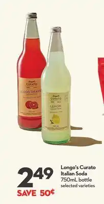 Longo's Curato Italian Soda offer
