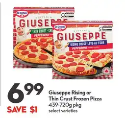 Longo's Rising or Thin Crust Frozen Pizza offer