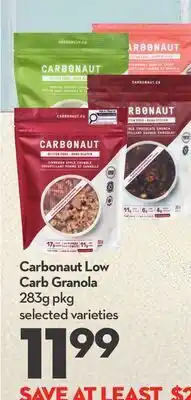 Longo's Low Carb Granola offer