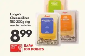Longo's Cheese Slices offer