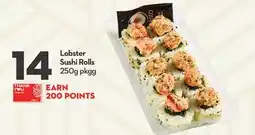 Longo's Lobster Sushi Rolls offer