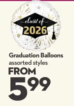 Longo's Graduation Balloons offer
