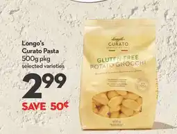 Longo's Curato Pasta offer