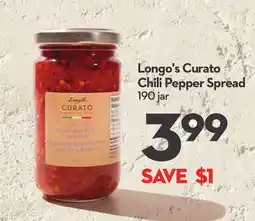Longo's Curato Chili Pepper Spread offer