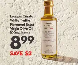 Longo's Curato White Truffle Flavoured Extra Virgin Olive Oil offer