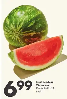 Longo's Fresh Seedless Watermelon offer