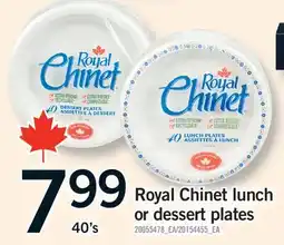 Fortinos ROYAL CHINET LUNCH OR DESSERT PLATES, 40's offer